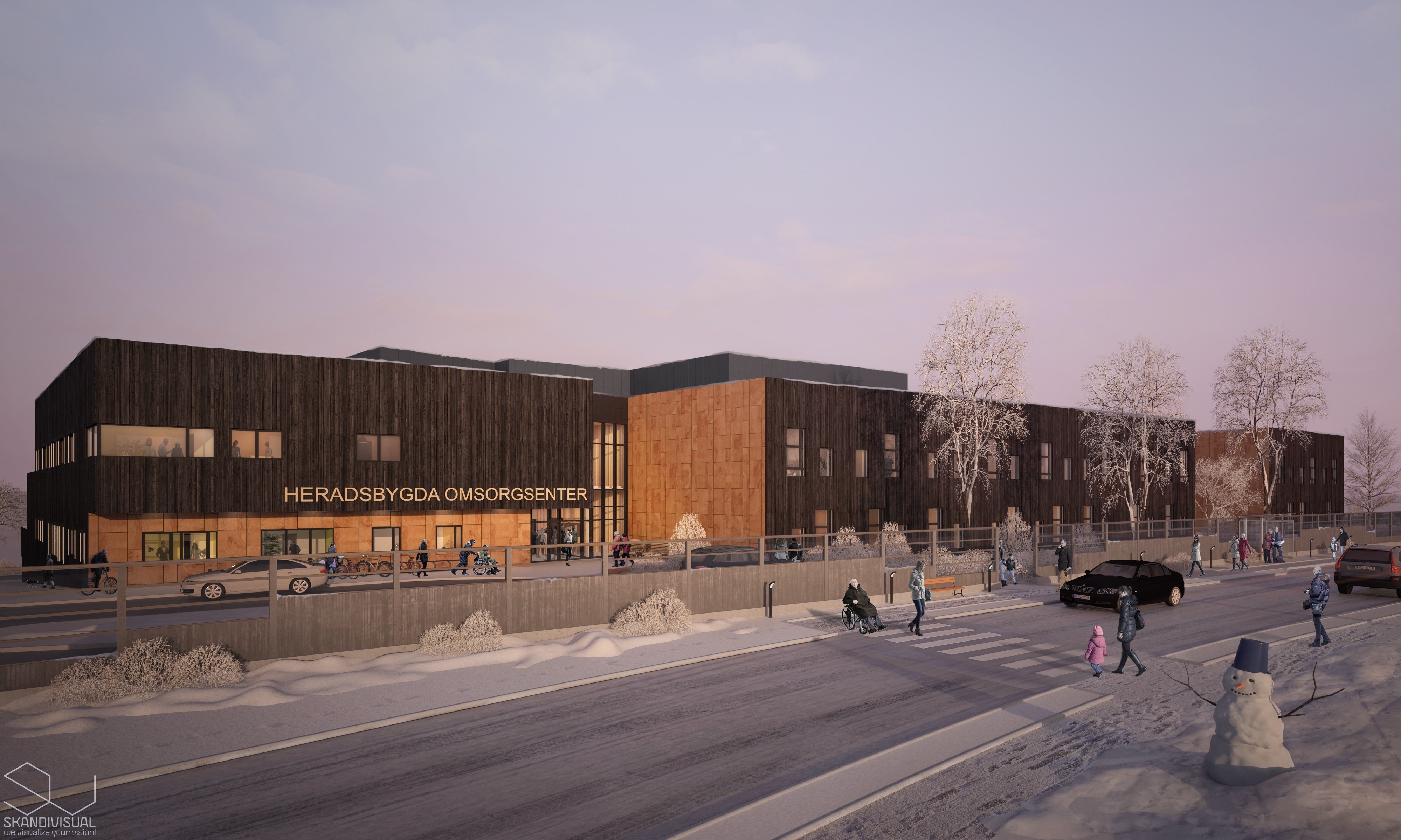 Heradsbygda Omsorgssenter Utvendig Ill Skandivisual